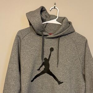 Gray Hoodie with Iconic Logo. Jordan